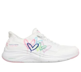 Skechers Slip-ins JGoldcrown: Espuma Contour – Ajuste Confortável Coração Intemporal