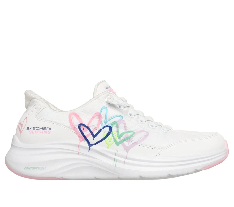 Skechers Slip-ins JGoldcrown: Espuma Contour – Ajuste Confortável Coração Intemporal Skechers Slip-ins JGoldcrown: Espuma Contour – Ajuste Confortável Coração Intemporal