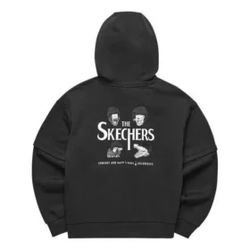 Skechers x Hilarious Monster Camisola com capuz e estampado “Preto Branco”