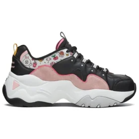 Skechers x Line Friends D’ Lites 3.0 Sapatos Baixos Clunky Preto/Rosa