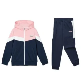 SKX Camisola com capuz e punhos elásticos, fato desportivo em malha “Azul-marinho Rosa Branco”