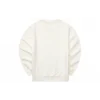 Série Casual Camisola com Gola Redonda e Letras “Branco Azul”