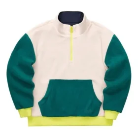 Série Stroll Camisola com gola alta reversível “Bege Verde Preto Amarelo”
