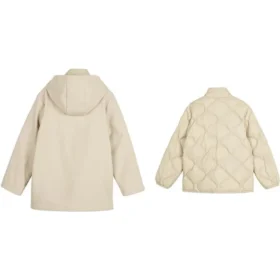 Série Stroll Casaco de penas 3 em 1 “Branco”
