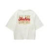 T-shirt casual com estampado “Branco Vermelho”