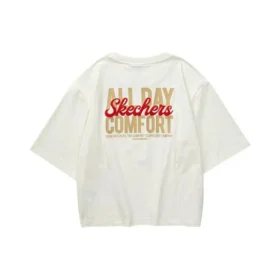 T-shirt casual com estampado “Branco Vermelho”
