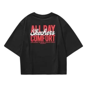 T-shirt casual com estampado “Preto Vermelho”