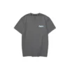 T-shirt casual com letras impressas “Cinza-azulado”