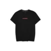 T-shirt casual com letras impressas “Preto Vermelho Branco”