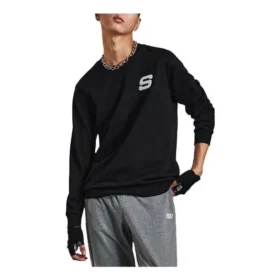 T-shirt casual de manga comprida “Preto Branco”