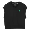 T-shirt casual sem mangas com estampado “Preto”