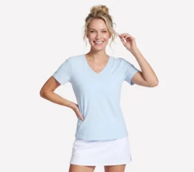 T-shirt com decote em V Pima