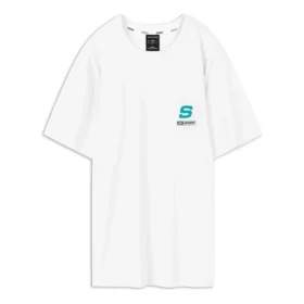 T-shirt com estampado “Branco Azul Vermelho”