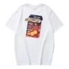 T-shirt com estampado “Branco Preto Vermelho”