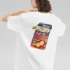 T-shirt com estampado “Branco Preto Vermelho”