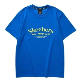 T-shirt com letras impressas “Azul Amarelo”