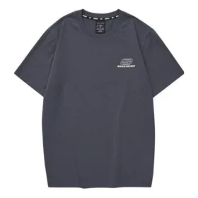 T-shirt com logótipo impresso “Azul-petróleo Branco”