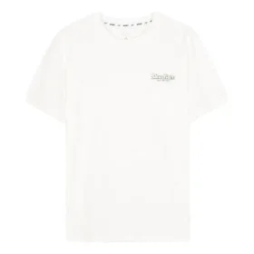 T-shirt desportiva casual de manga curta “Branco Amarelo”