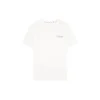 T-shirt desportiva casual de manga curta “Branco Amarelo”