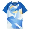 T-shirt Letter Printed Run “Azul Branco”
