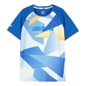 T-shirt Letter Printed Run “Azul Branco”