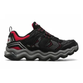Turbowave Sapatos desportivos de cano baixo antiderrapantes e resistentes ao desgaste Preto Vermelho
