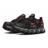 Turbowave Sapatos desportivos de cano baixo antiderrapantes e resistentes ao desgaste Preto Vermelho