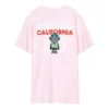 Unissexo Tricô Estampado Rosa