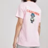 Unissexo Tricô Estampado Rosa