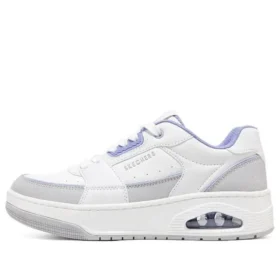 Uno Court – Sapatos de estilo Court “Branco Cinza Azul”