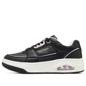 Uno Court – Sapatos de estilo Court “Preto Rosa Branco”