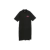 Vestido casual com meio fecho e logótipo estampado “Branco Rosa Preto”