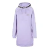 Vestido longo com estampado da série Performance “Roxo Branco Preto”