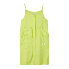 Vestido Solto Sem Mangas com Corda na Cintura e Cor Sólida “Verde” Vestido Solto Sem Mangas com Corda na Cintura e Cor Sólida “Verde”
