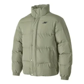 Waterproof Casaco com letras estampadas “Verde-oliva”