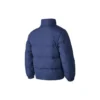Waterproof Down Jacket com letras estampadas “Azul-petróleo”