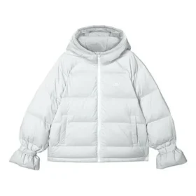 WMNS) Casaco de penas com capuz e fecho de correr Skechers de manga comprida “Branco” WMNS) Casaco de penas com capuz e fecho de correr Skechers de manga comprida “Branco”