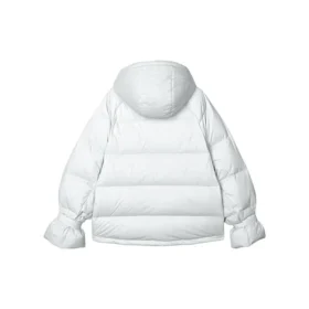 WMNS) Casaco de penas com capuz e fecho de correr Skechers de manga comprida “Branco” WMNS) Casaco de penas com capuz e fecho de correr Skechers de manga comprida “Branco”