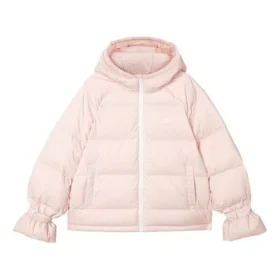 WMNS) Casaco de penas com capuz e fecho de correr Skechers de manga comprida “Rosa” WMNS) Casaco de penas com capuz e fecho de correr Skechers de manga comprida “Rosa”